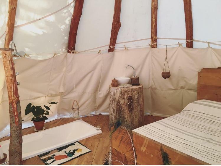 Tipi Lodge Dans La Foret Mimizan-Plage Exteriör bild