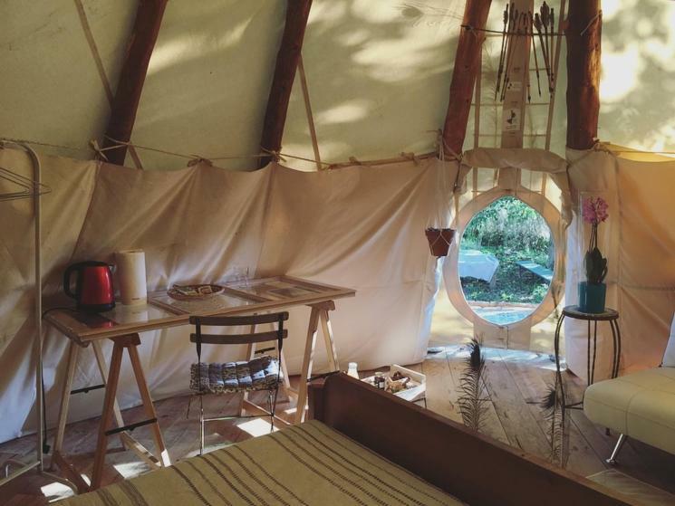 Tipi Lodge Dans La Foret Mimizan-Plage Exteriör bild
