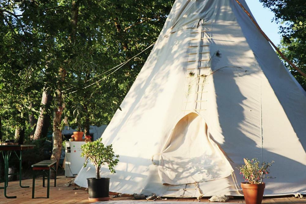 Tipi Lodge Dans La Foret Mimizan-Plage Exteriör bild