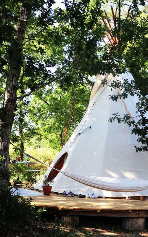 Tipi Lodge Dans La Foret Mimizan-Plage Exteriör bild