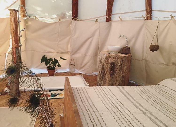 Tipi Lodge Dans La Foret Mimizan-Plage Exteriör bild